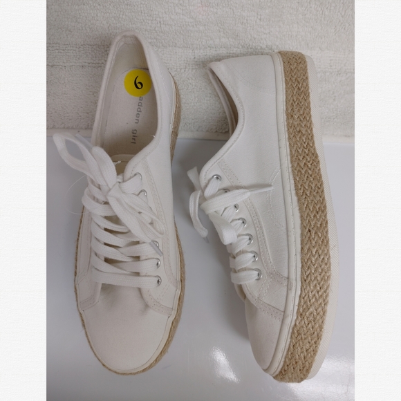 madden girl lace up canvas sneakers